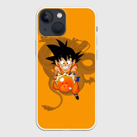 Чехол для iPhone 13 mini с принтом Kid Goku в Новосибирске,  |  | Тематика изображения на принте: anime | dragon ball | аниме | анимэ | драгон бал | дрэгон бол | жемчуг дракона