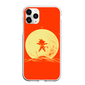 Чехол для iPhone 11 Pro матовый с принтом Гоку и луна в Новосибирске, Силикон |  | anime | dragon ball | moon | аниме | анимэ | драгон бал | дрэгон бол | жемчуг дракона | луна