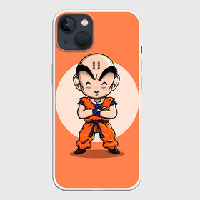 Чехол для iPhone 13 с принтом Куририн в Новосибирске,  |  | anime | dragon ball | аниме | анимэ | драгон бал | дрэгон бол | жемчуг дракона