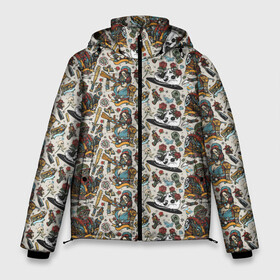 Мужская зимняя куртка 3D с принтом апокалипсис  конец света в Новосибирске, верх — 100% полиэстер; подкладка — 100% полиэстер; утеплитель — 100% полиэстер | длина ниже бедра, свободный силуэт Оверсайз. Есть воротник-стойка, отстегивающийся капюшон и ветрозащитная планка. 

Боковые карманы с листочкой на кнопках и внутренний карман на молнии. | апокалипсис | конец света | метро | паттерн | противогаз | сталкер