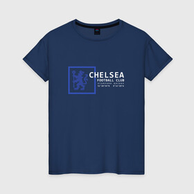 Женская футболка хлопок с принтом FC Chelsea | Stamford Bridge (2021/22) в Новосибирске, 100% хлопок | прямой крой, круглый вырез горловины, длина до линии бедер, слегка спущенное плечо | 0x000000123 | chelsea | stamford bridge | вернер | канте | стамфорд бридж | челси