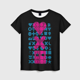 Женская футболка 3D с принтом Любовь. Смерть. Роботы в Новосибирске, 100% полиэфир ( синтетическое хлопкоподобное полотно) | прямой крой, круглый вырез горловины, длина до линии бедер | death | heart | ldr | logo | love | netflix | robots | smile | анимация | кино | лого | лср | любовь | нетфликс | роботы | сердце | сериал | смайл | смайлик