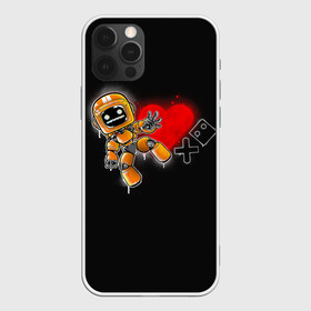 Чехол для iPhone 12 Pro Max с принтом K-VRC | Love Death and Robots в Новосибирске, Силикон |  | Тематика изображения на принте: death | heart | hearts | k vrc | ldr | logo | love | netflix | robots | smile | анимация | кино | лого | лср | любовь | нетфликс | роботы | сердце | сериал | смайл | смайлик