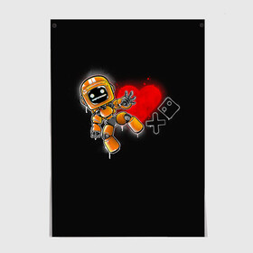Постер с принтом K-VRC | Love Death and Robots в Новосибирске, 100% бумага
 | бумага, плотность 150 мг. Матовая, но за счет высокого коэффициента гладкости имеет небольшой блеск и дает на свету блики, но в отличии от глянцевой бумаги не покрыта лаком | death | heart | hearts | k vrc | ldr | logo | love | netflix | robots | smile | анимация | кино | лого | лср | любовь | нетфликс | роботы | сердце | сериал | смайл | смайлик