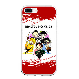 Чехол для iPhone 7Plus/8 Plus матовый с принтом Пять героев Kimetsu no Yaiba в Новосибирске, Силикон | Область печати: задняя сторона чехла, без боковых панелей | Тематика изображения на принте: demon slayer | kamado | kimetsu no yaiba | nezuko | tanjiro | аниме | гию томиока | зеницу агацума | иноске хашибира | камадо | клинок | корзинная девочка | манга | музан кибуцуджи | незуко | рассекающий демонов | танджиро