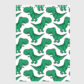 Скетчбук (блокнот) с принтом Динозавры в Новосибирске, 100% бумага
 | 48 листов, плотность листов — 100 г/м2, плотность картонной обложки — 250 г/м2. Листы скреплены сверху удобной пружинной спиралью | dinosaurs | динозавр | динозавры | животные | игрушки | мульт динозавры | мультяшки динозавры | тиранозавр