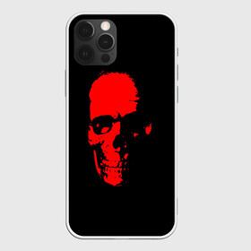 Чехол для iPhone 12 Pro Max с принтом Кровавый череп в Новосибирске, Силикон |  | skull | башка | голова | кость | красный череп | черепушка