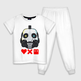 Детская пижама хлопок с принтом Love, Death and Robots | XBOT 4000 (Z) в Новосибирске, 100% хлопок |  брюки и футболка прямого кроя, без карманов, на брюках мягкая резинка на поясе и по низу штанин
 | death | love | love death robots | netflix | robots | vedeathrobots | xbot 4000 | любовь | нетфликс | роботы | сериал | сериалы