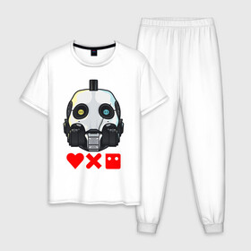 Мужская пижама хлопок с принтом Love, Death and Robots | XBOT 4000 (Z) в Новосибирске, 100% хлопок | брюки и футболка прямого кроя, без карманов, на брюках мягкая резинка на поясе и по низу штанин
 | death | love | love death robots | netflix | robots | vedeathrobots | xbot 4000 | любовь | нетфликс | роботы | сериал | сериалы