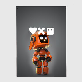 Постер с принтом Love, Death and Robots | K-VRC (Z) в Новосибирске, 100% бумага
 | бумага, плотность 150 мг. Матовая, но за счет высокого коэффициента гладкости имеет небольшой блеск и дает на свету блики, но в отличии от глянцевой бумаги не покрыта лаком | death | k vrc | love | love death robots | netflix | robots | vedeathrobots | xbot 4000 | врц | любовь | нетфликс | роботы | сериал | сериалы