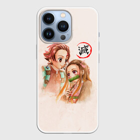 Чехол для iPhone 13 Pro с принтом Танджиро и Незуко Kimetsu no Yaiba в Новосибирске,  |  | demon slayer | kamado | kimetsu no yaiba | nezuko | tanjiro | аниме | гию томиока | зеницу агацума | иноске хашибира | камадо | клинок | корзинная девочка | манга | музан кибуцуджи | незуко | рассекающий демонов | танджиро