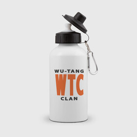 Бутылка спортивная с принтом Wu-Tang (WTC) в Новосибирске, металл | емкость — 500 мл, в комплекте две пластиковые крышки и карабин для крепления | Тематика изображения на принте: black | hiphop | method man | music | new york | nyc | odb | old school | rap | rza | wu tang clan | wutang | ву тэнг | граффити | микрофон | музыка | нью йорк | рэп | рэпер | хипхоп