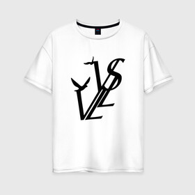 Женская футболка хлопок Oversize с принтом SODA LUV в Новосибирске, 100% хлопок | свободный крой, круглый ворот, спущенный рукав, длина до линии бедер
 | luv | mayot | melon | music | og buda | seemee | soda | sodaluv | бигасс | коми | лав | лого | логотип | лув | мелон | сода