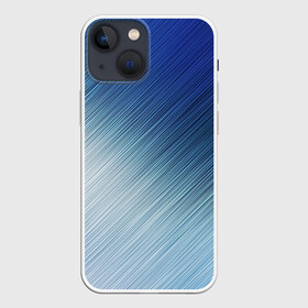 Чехол для iPhone 13 mini с принтом Текстура. Оттенки льда в Новосибирске,  |  | background | blue | dark | gradient | ice | lines | paints | ripples | spot | spots | stripes | texture | waves | white | белый | волны | градиент | лед | линии | полосы | пятна | пятно | рябь | светлый | синий | текстура | темная | тьма | фон