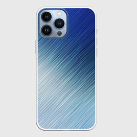 Чехол для iPhone 13 Pro Max с принтом Текстура. Оттенки льда в Новосибирске,  |  | background | blue | dark | gradient | ice | lines | paints | ripples | spot | spots | stripes | texture | waves | white | белый | волны | градиент | лед | линии | полосы | пятна | пятно | рябь | светлый | синий | текстура | темная | тьма | фон