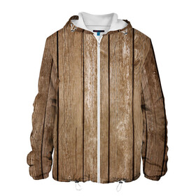 Мужская куртка 3D с принтом Texture. Wood в Новосибирске, ткань верха — 100% полиэстер, подклад — флис | прямой крой, подол и капюшон оформлены резинкой с фиксаторами, два кармана без застежек по бокам, один большой потайной карман на груди. Карман на груди застегивается на липучку | background | board | dark | gradient | paints | ripples | spot | spots | stripes | texture | white | wood | дерево | доски | линии | полосы | пятна | пятно | светлый | текстура | темная | темное | тьма | фон