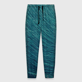 Мужские брюки 3D с принтом Endless Sea в Новосибирске, 100% полиэстер | манжеты по низу, эластичный пояс регулируется шнурком, по бокам два кармана без застежек, внутренняя часть кармана из мелкой сетки | background | blue | dark | gradient | green | lines | ocean | paints | ripples | sea | spot | spots | stripes | texture | waves | волны | голубая | градиент | зеленый | краски | линии | море | океан | полосы | пятна | пятно | рябь | текстура | т