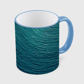 Кружка с принтом Endless Sea в Новосибирске, керамика | ёмкость 330 мл | Тематика изображения на принте: background | blue | dark | gradient | green | lines | ocean | paints | ripples | sea | spot | spots | stripes | texture | waves | волны | голубая | градиент | зеленый | краски | линии | море | океан | полосы | пятна | пятно | рябь | текстура | т