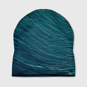 Шапка 3D с принтом Endless Sea в Новосибирске, 100% полиэстер | универсальный размер, печать по всей поверхности изделия | background | blue | dark | gradient | green | lines | ocean | paints | ripples | sea | spot | spots | stripes | texture | waves | волны | голубая | градиент | зеленый | краски | линии | море | океан | полосы | пятна | пятно | рябь | текстура | т
