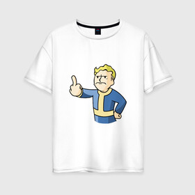 Женская футболка хлопок Oversize с принтом Vault Boy - 