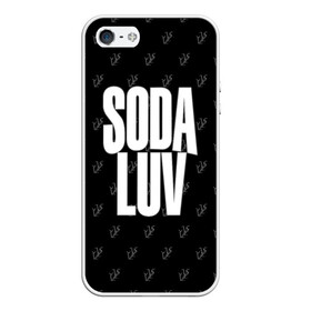 Чехол для iPhone 5/5S матовый с принтом Репер - SODA LUV в Новосибирске, Силикон | Область печати: задняя сторона чехла, без боковых панелей | rap | rapper | soda luv | st. petersburg | vladislav terentyuk | владислав терентюк | репер | рэп | рэп исполнитель | санкт петербург