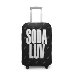 Чехол для чемодана 3D с принтом Репер - SODA LUV в Новосибирске, 86% полиэфир, 14% спандекс | двустороннее нанесение принта, прорези для ручек и колес | rap | rapper | soda luv | st. petersburg | vladislav terentyuk | владислав терентюк | репер | рэп | рэп исполнитель | санкт петербург