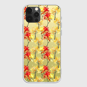 Чехол для iPhone 12 Pro Max с принтом самый осенний принт в Новосибирске, Силикон |  | tegunvteg | акварель | градиент | деревья | клены | краска | листва | ноябрь | октябрь | осень | осень 2021 | паттерн | рисунок | сочный | стиль | тренд | узор | яркая листва