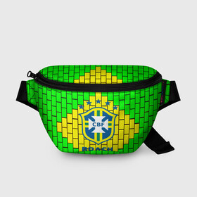 Поясная сумка 3D с принтом Сборная Бразилии в Новосибирске, 100% полиэстер | плотная ткань, ремень с регулируемой длиной, внутри несколько карманов для мелочей, основное отделение и карман с обратной стороны сумки застегиваются на молнию | brazil | neymar | бразилия | коутиньо | марсело | неймар | роберто карлос | роналдиньо | роналдо | сборная бразилии | спорт | футбол | чемпионат мира