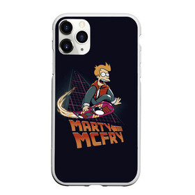 Чехол для iPhone 11 Pro матовый с принтом Back to Futurama в Новосибирске, Силикон |  | bender | futurama | planet express | бендер | мульт | мультфильм | планетный экспресс | туранга лила | филипп джэй фрай | футурама