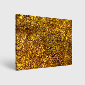 Холст прямоугольный с принтом Сусальное золото в Новосибирске, 100% ПВХ |  | Тематика изображения на принте: gold | золото | золотой | мятая | сусальное | фольга