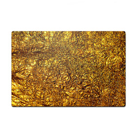 Головоломка Пазл магнитный 126 элементов с принтом Сусальное золото в Новосибирске, полимерный материал с магнитным слоем | 126 деталей, размер изделия —  180*270 мм | gold | золото | золотой | мятая | сусальное | фольга