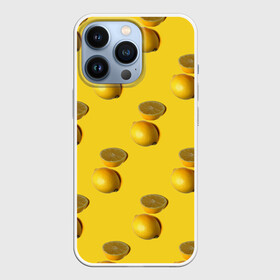 Чехол для iPhone 13 Pro с принтом Летние лимоны в Новосибирске,  |  | желтый | лето | лимон | паттерн | сочный | цитрус