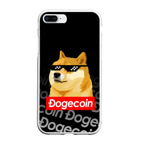 Чехол для iPhone 7Plus/8 Plus матовый с принтом DOGECOIN / DOGE / ДОГИКОИН в Новосибирске, Силикон | Область печати: задняя сторона чехла, без боковых панелей | crypto | cryptocurrency | doge | dogecoin | elon mask | trading | биржа криптовалют | доги | догикоин | илон маск | криптовалюта | мем | трейдинг.