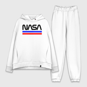 Женский костюм хлопок Oversize с принтом NASA в Новосибирске,  |  | astronomy | fashion | logo | nasa | national | rocket | sky | space | stars | text | usa | звезды | космос | линии | логотип | модные | надпись | наса | планеты | полоски | ракеты | сша | текст