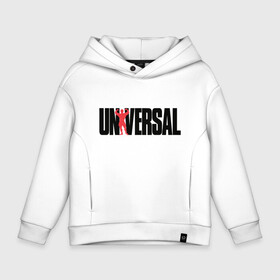 Детское худи Oversize хлопок с принтом ANIMAL UNIVERSAL ЭНИМАЛ в Новосибирске, френч-терри — 70% хлопок, 30% полиэстер. Мягкий теплый начес внутри —100% хлопок | боковые карманы, эластичные манжеты и нижняя кромка, капюшон на магнитной кнопке | Тематика изображения на принте: animal | animal universal | gym | judo | k1 | m1 | sambo | sport | ufs | workaut | бодибилдинг | воркаут | дзюдо | зал | карате | качалка | кроссфит | м1 | пауэрлифтинг | самбо | спорт | спорт зал | тренажерка | тяжелая атлетика | энимал