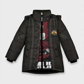 Зимняя куртка для девочек 3D с принтом Куртка Cyberpunk 2077 в Новосибирске, ткань верха — 100% полиэстер; подклад — 100% полиэстер, утеплитель — 100% полиэстер. | длина ниже бедра, удлиненная спинка, воротник стойка и отстегивающийся капюшон. Есть боковые карманы с листочкой на кнопках, утяжки по низу изделия и внутренний карман на молнии. 

Предусмотрены светоотражающий принт на спинке, радужный светоотражающий элемент на пуллере молнии и на резинке для утяжки. | Тематика изображения на принте: 2077 | crystal jock | cyberpunk | cyberpunk 2077 | johnny silverhand | silverhand | джонни сильверхенд | киберпанк | киберпанк 2077 | куртка cyberpunk 2077 | куртка сильверхенда | сильверхенд