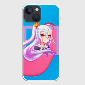 Чехол для iPhone 13 mini с принтом Sweet Shiro в Новосибирске,  |  | anime | no game no life | аниме | анимэ | без игры жизни нет | пустые | сиро | сора