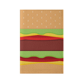 Обложка для паспорта матовая кожа с принтом Бутерброд в Новосибирске, натуральная матовая кожа | размер 19,3 х 13,7 см; прозрачные пластиковые крепления | Тематика изображения на принте: background | burger | fast food | food | hamburger | sandwich | texture | будет | бургер | бутерброд | гамбургер | еда | текстура | фастфуд | фон