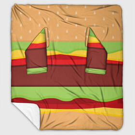 Плед с рукавами с принтом Бутерброд в Новосибирске, 100% полиэстер | Закругленные углы, все края обработаны. Ткань не мнется и не растягивается. Размер 170*145 | background | burger | fast food | food | hamburger | sandwich | texture | будет | бургер | бутерброд | гамбургер | еда | текстура | фастфуд | фон
