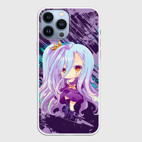 Чехол для iPhone 13 Pro Max с принтом Shiro art в Новосибирске,  |  | anime | no game no life | аниме | анимэ | без игры жизни нет | пустые | сиро | сора