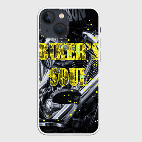 Чехол для iPhone 13 mini с принтом Bikers Soul | Душа байкера в Новосибирске,  |  | bikers soul | moto | soul | байк | байкер | душа | душа байкера | мото | мотоцикл