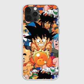 Чехол для iPhone 12 Pro с принтом Dragon Ball (главные герои) в Новосибирске, силикон | область печати: задняя сторона чехла, без боковых панелей | Тематика изображения на принте: anime | dragon ball | dragon ball z | goku | аниме | драконий жемчуг | жемчуг дракона | манга | сайян | сон гоку