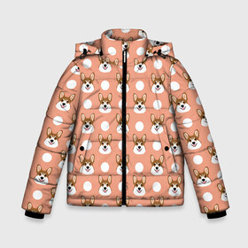 Зимняя куртка для мальчиков 3D с принтом Звери | Корги в Новосибирске, ткань верха — 100% полиэстер; подклад — 100% полиэстер, утеплитель — 100% полиэстер | длина ниже бедра, удлиненная спинка, воротник стойка и отстегивающийся капюшон. Есть боковые карманы с листочкой на кнопках, утяжки по низу изделия и внутренний карман на молнии. 

Предусмотрены светоотражающий принт на спинке, радужный светоотражающий элемент на пуллере молнии и на резинке для утяжки | голубая | корги | косточки | пес | псина | собаки | собачки | щенки