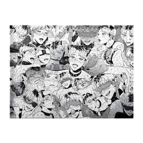 Обложка для студенческого билета с принтом Ахегао/Ahegao парни О Чан У в Новосибирске, натуральная кожа | Размер: 11*8 см; Печать на всей внешней стороне | Тематика изображения на принте: ahegao | bj alex | ахегао | ахегао парень | манга | манхва | о чан у | парень