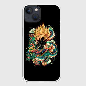 Чехол для iPhone 13 с принтом Dragon Ball. Retro Style в Новосибирске,  |  | ball | birus | boo | broly | dragon | frieza | goku | majin | piccolo | saiyan | sayan | sell | sleep | super | trunks | vejeta | бирус | броли | буу | веджета | гоку | драконий | жемчуг | курилин | маджин | пикколо | сайян | саян | селл | сон | супер | т