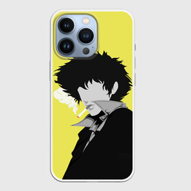 Чехол для iPhone 13 Pro с принтом Cowboy Bebop. Спайк Шпигель в Новосибирске,  |  | anime | cowboy bebop | manga | spike spiegel | аниме | бибоп | ковбой | ковбой бибоп | космический | космос | манга | ретро аниме | спайк шпигель