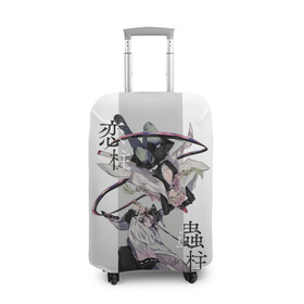 Чехол для чемодана 3D с принтом Шинобу и Мицури Kimetsu no Yaiba в Новосибирске, 86% полиэфир, 14% спандекс | двустороннее нанесение принта, прорези для ручек и колес | demon slayer | kamado | kimetsu no yaiba | nezuko | tanjiro | аниме | гию томиока | зеницу агацума | иноске хашибира | камадо | клинок | корзинная девочка | музан кибуцуджи | незуко | рассекающий демонов | танджиро | ш