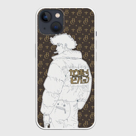 Чехол для iPhone 13 с принтом Cowboy Bebop fashion в Новосибирске,  |  | Тематика изображения на принте: anime | cowboy bebop | louis vuitton | lv | manga | spike spiegel | аниме | бибоп | ковбой | ковбой бибоп | космический | космос | луи виттон | манга | ретро аниме | спайк шпигель