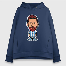 Женское худи Oversize хлопок с принтом Boy Messi в Новосибирске, френч-терри — 70% хлопок, 30% полиэстер. Мягкий теплый начес внутри —100% хлопок | боковые карманы, эластичные манжеты и нижняя кромка, капюшон на магнитной кнопке | argentina | barca | barcelona | football | lionel | messi | spain | sport | аргентина | барса | барселона | гол | золотой мяч | игрок | испания | камп ноу | лионель | месси | мяч | спорт | тренер | футбол | чемпион | чемпионат