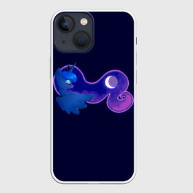 Чехол для iPhone 13 mini с принтом Принцесса Луна в Новосибирске,  |  | my little pony | весёлая пинки пай | добрая флаттершайн | дружба это чудо | единорог | единороги | май литл пони | мульт | мультфильм | радуга дэш | селестия | спайк | сумеречная искорка | честная эплджек